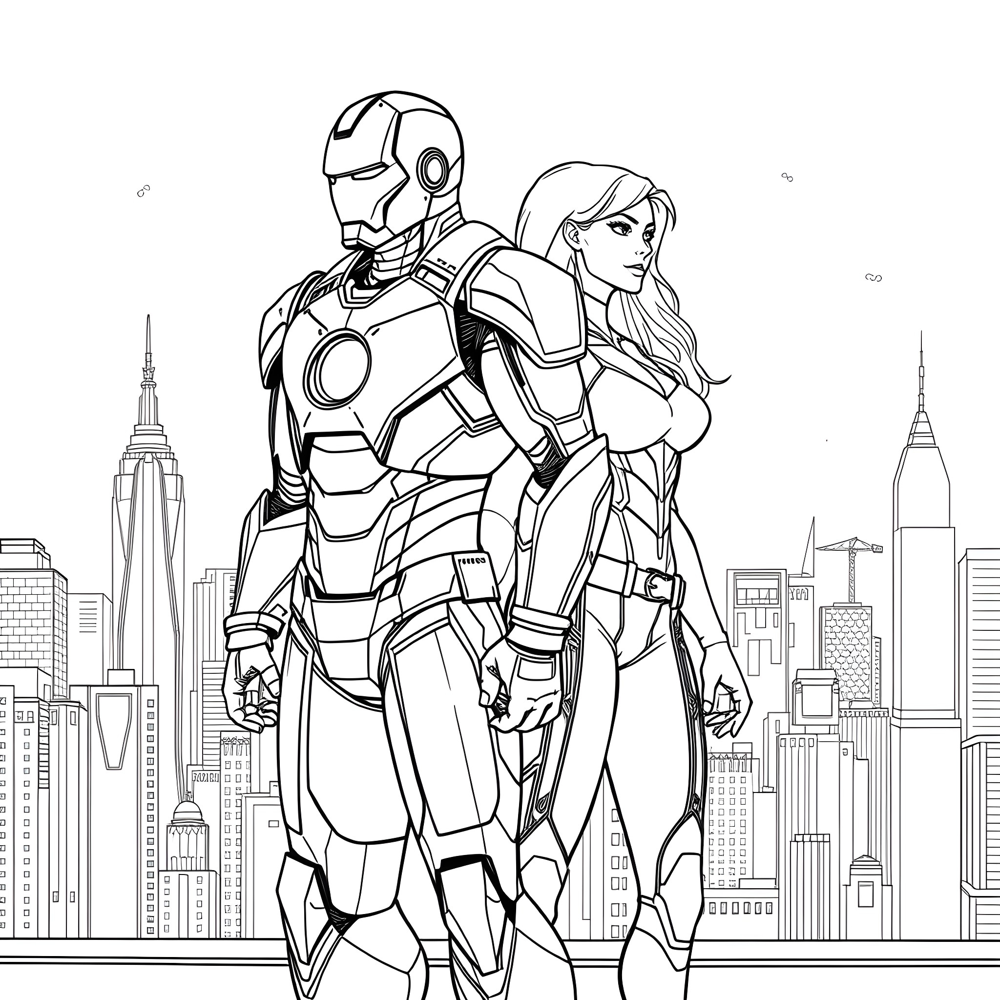 Free Iron Man Coloring Pages