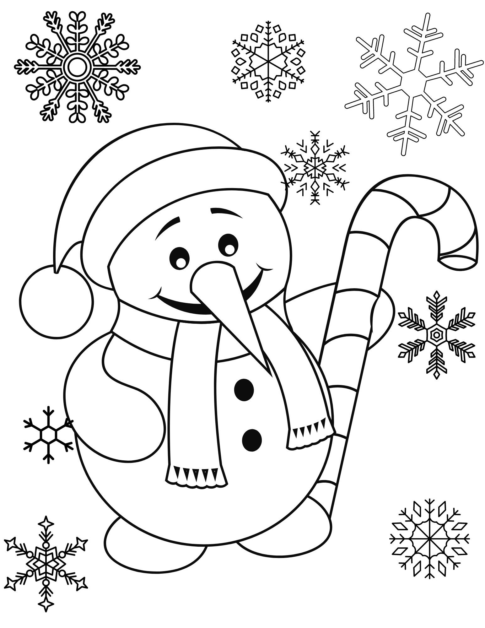Free Christmas Coloring Pages Printable Pdf