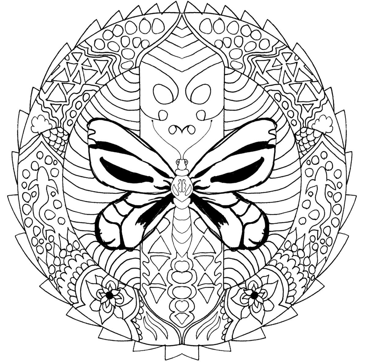 Adult Coloring Page Printable