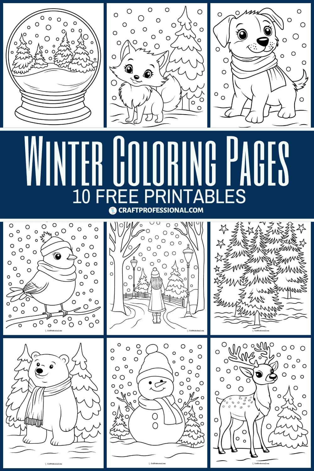 Free Winter Coloring Pages For Adults