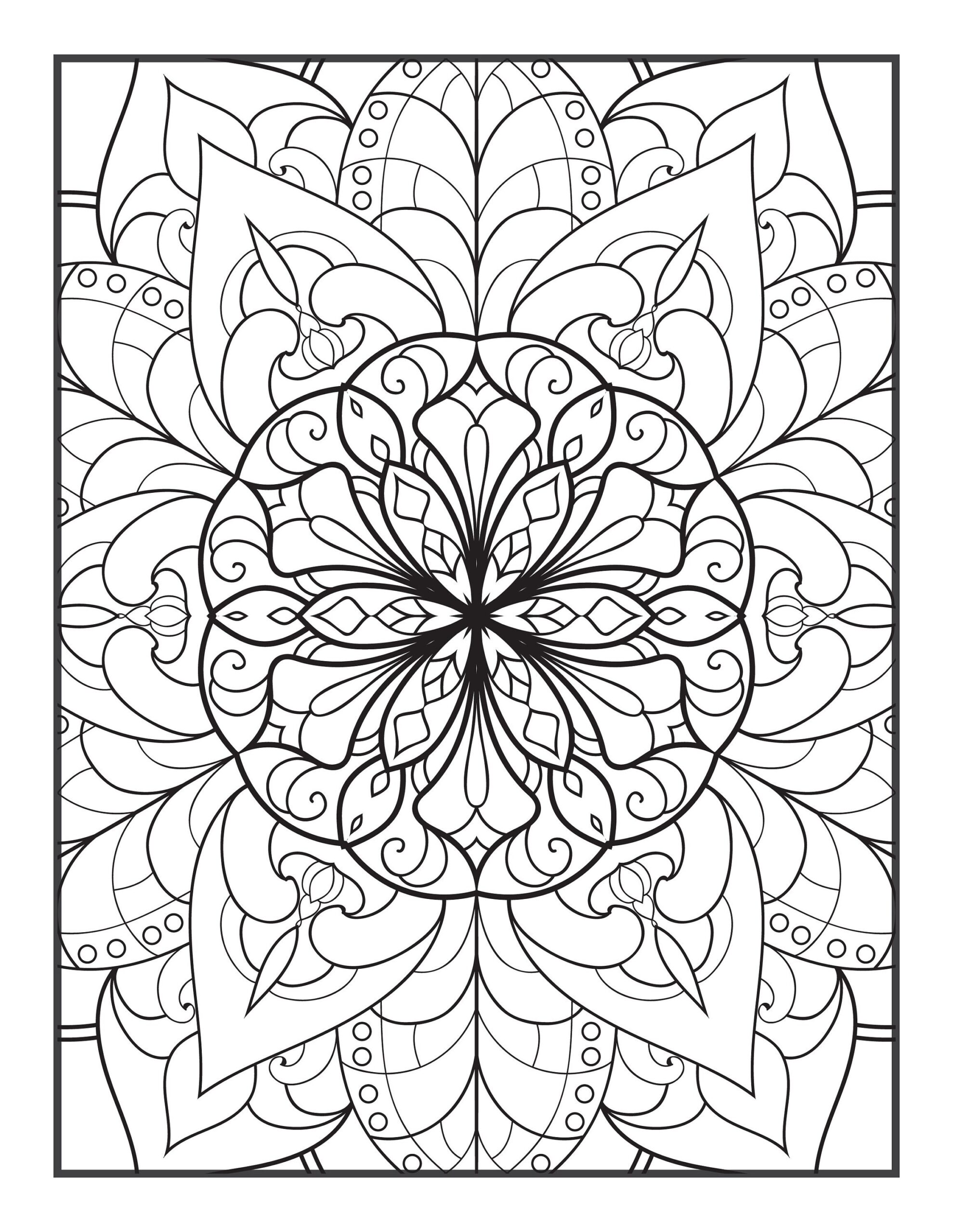 1000 Printable Coloring Pages For Teens And Adults Digital 