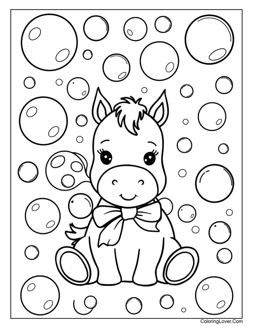 Free Horse Printable Coloring Pages