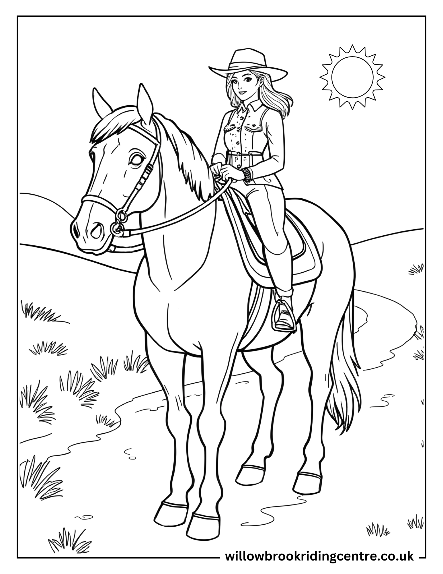 Printable Horse Coloring Pages