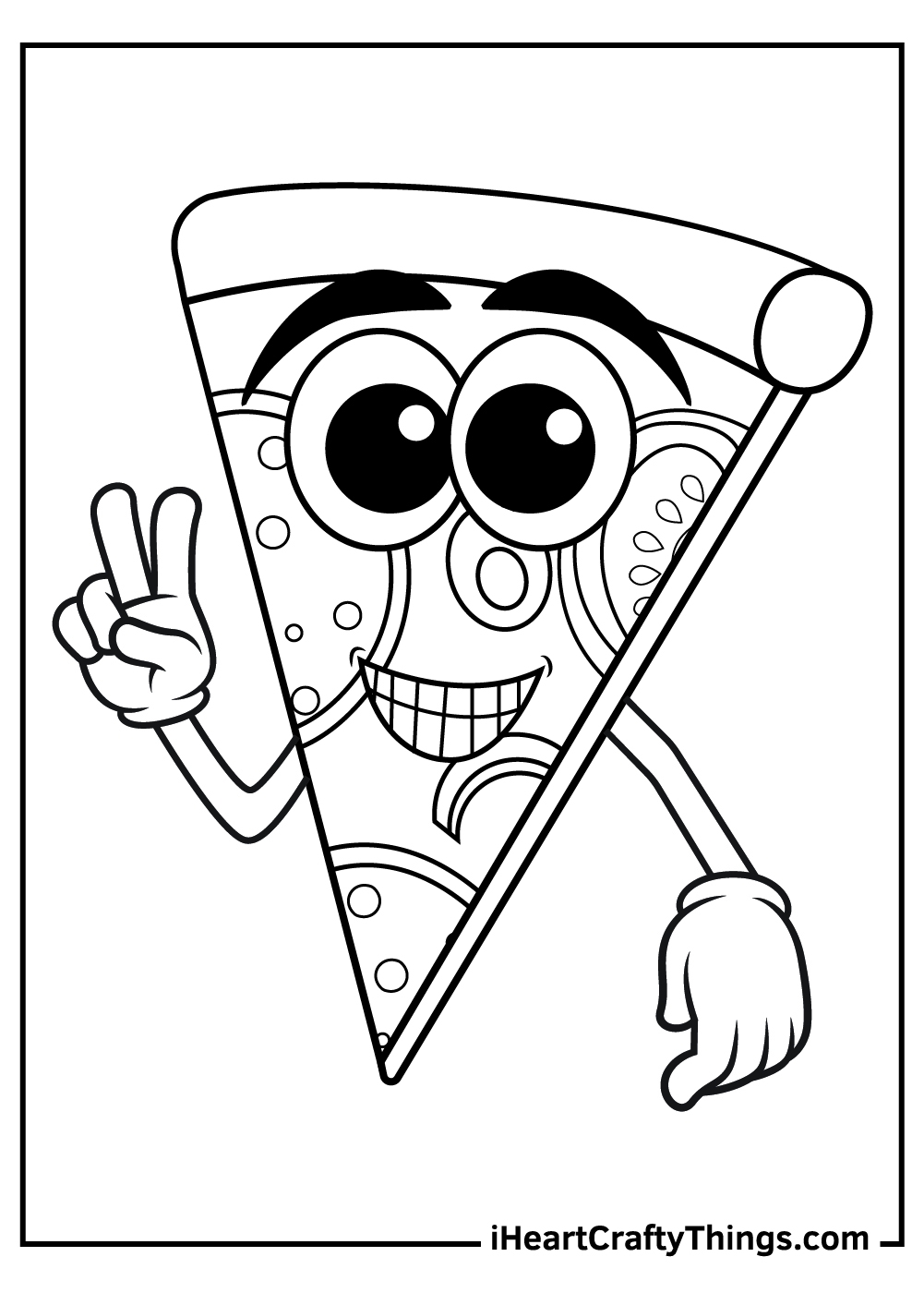 Pizza Coloring Pages Printable