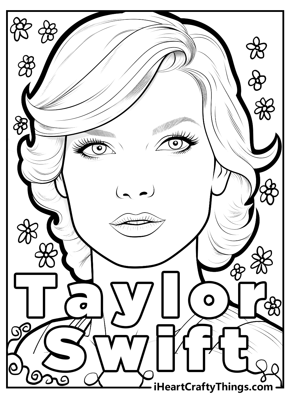 Printable Taylor Swift Lyrics Coloring Pages