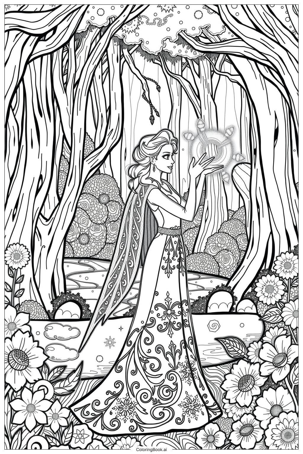Elsa Coloring Pages Free Printable
