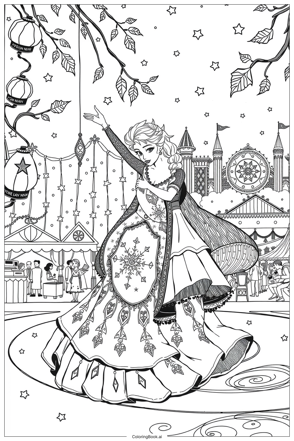16 Elsa Coloring Pages Free PDF U0026 PNG Printables 