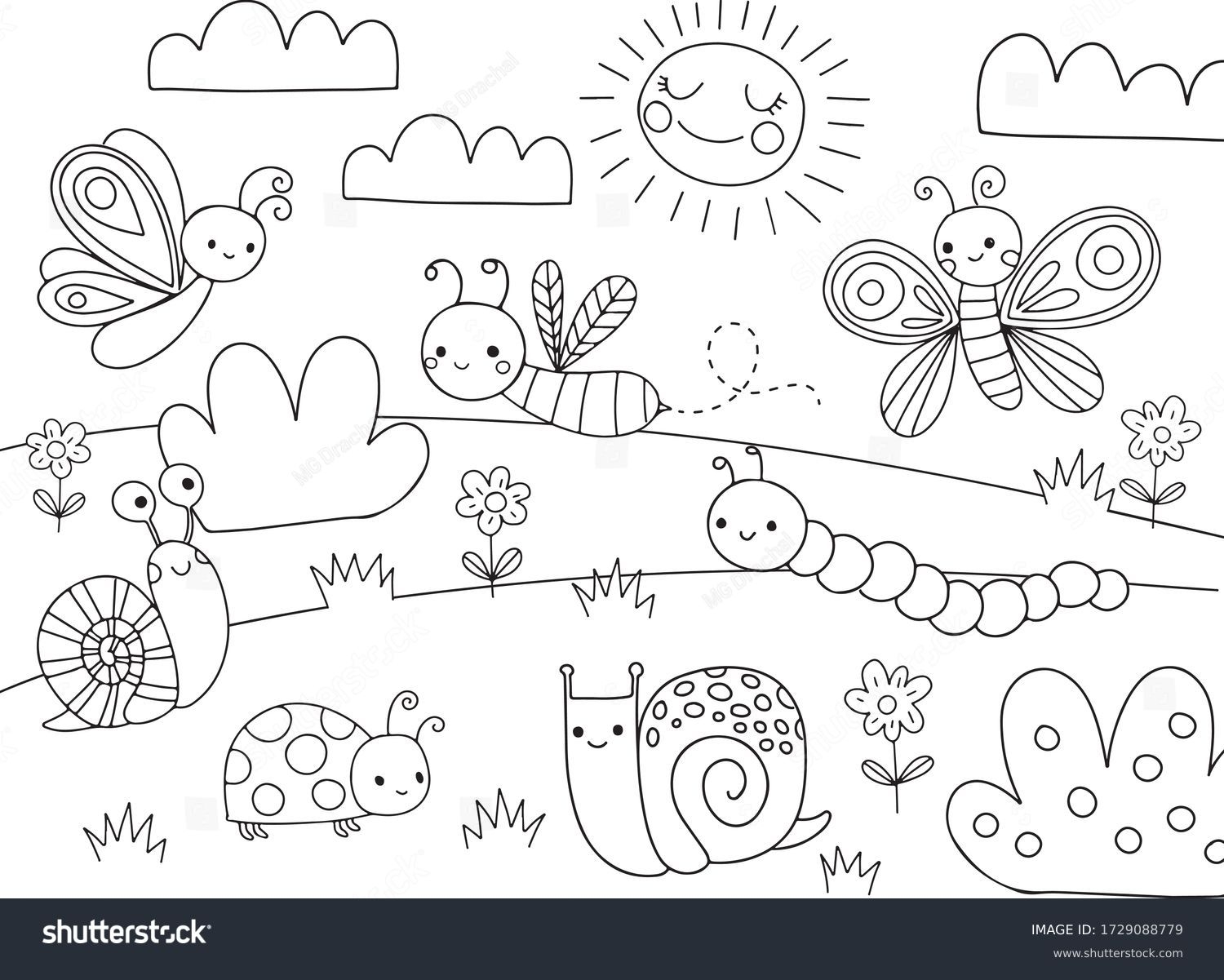 163 792 Preschool Coloring Pages Stock Vectors And Vector Art Shutterstock