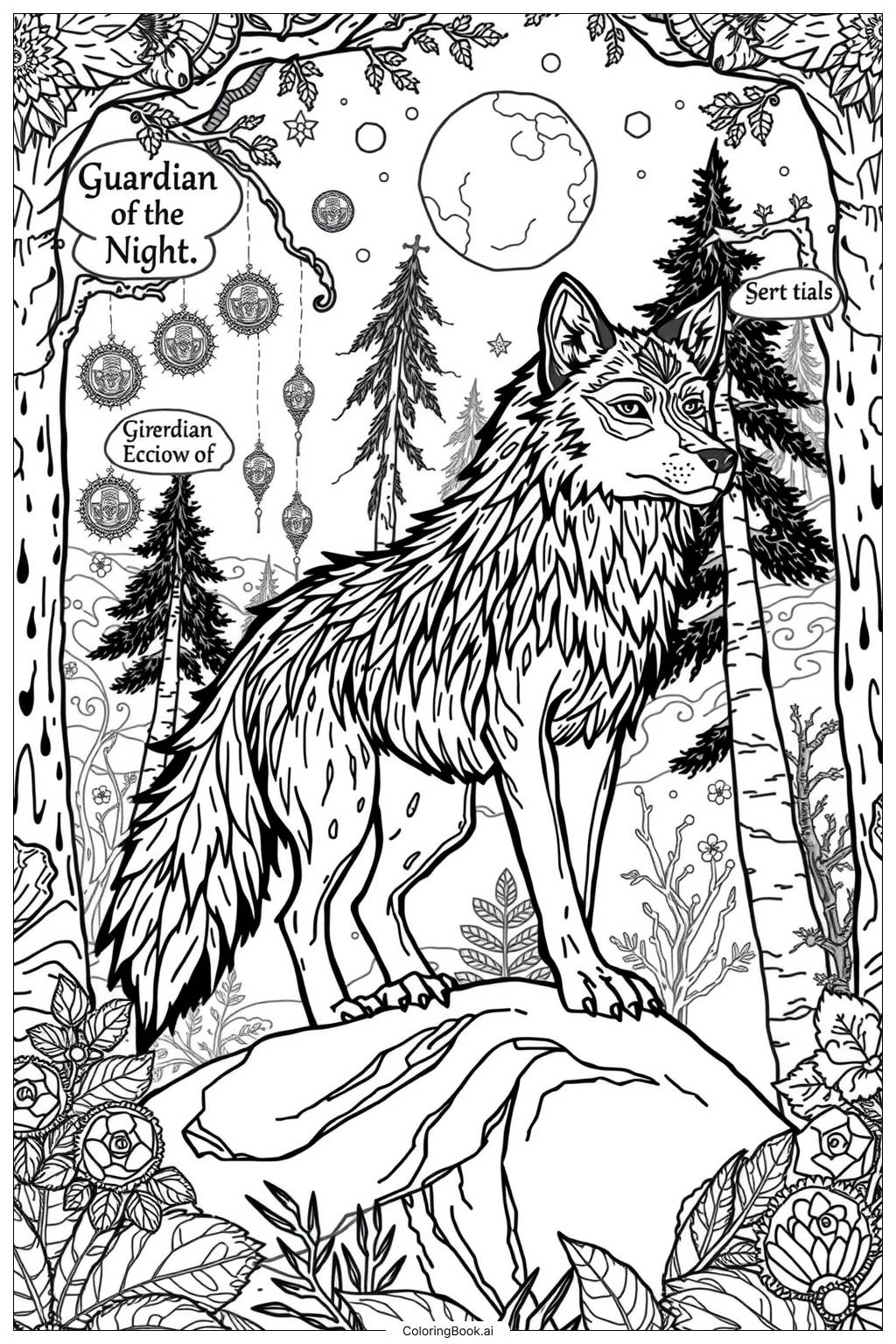 18 Wolf Coloring Pages Free PDF U0026 PNG Printables 