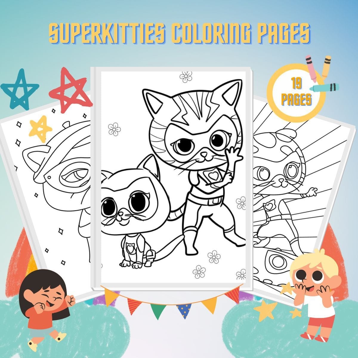 19 SuperKitties Coloring Pages Free Printable Fun For Kids
