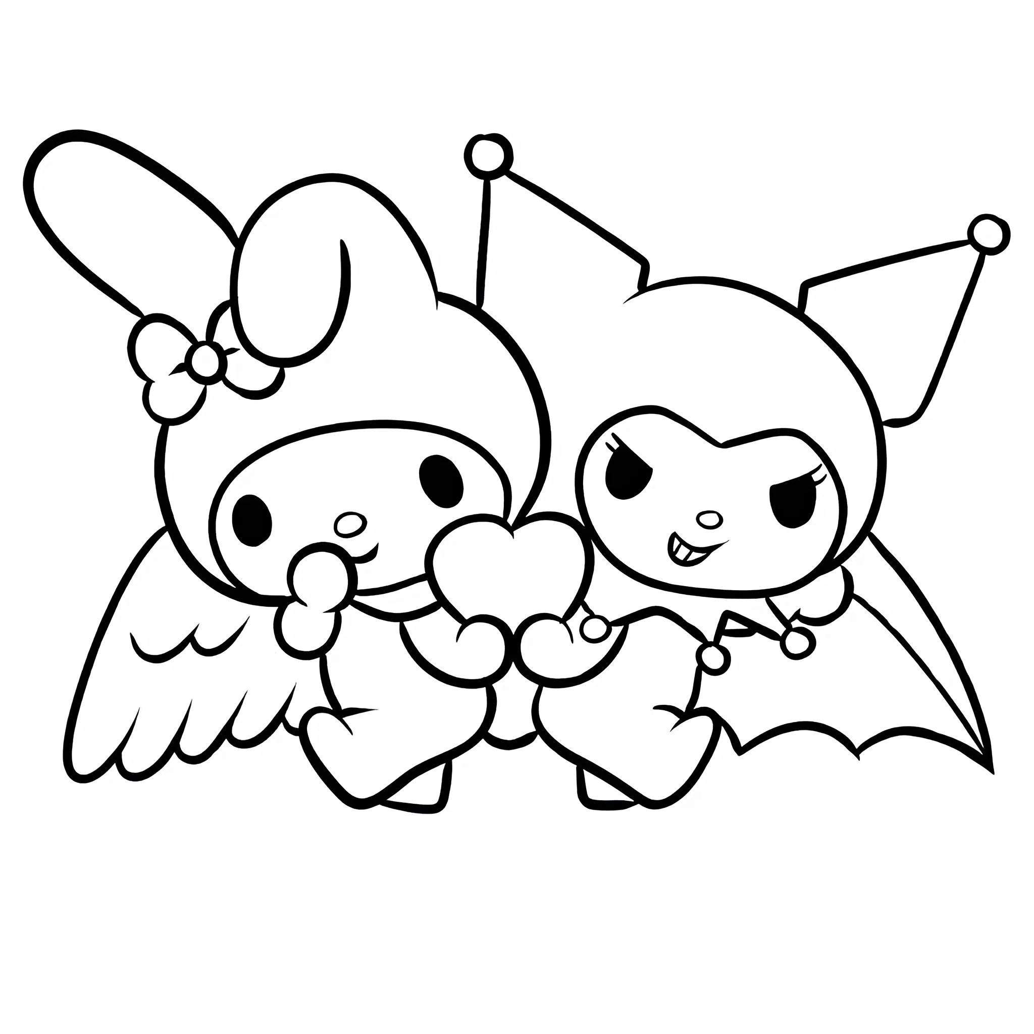 20 Kuromi Coloring Pages For Kids Free