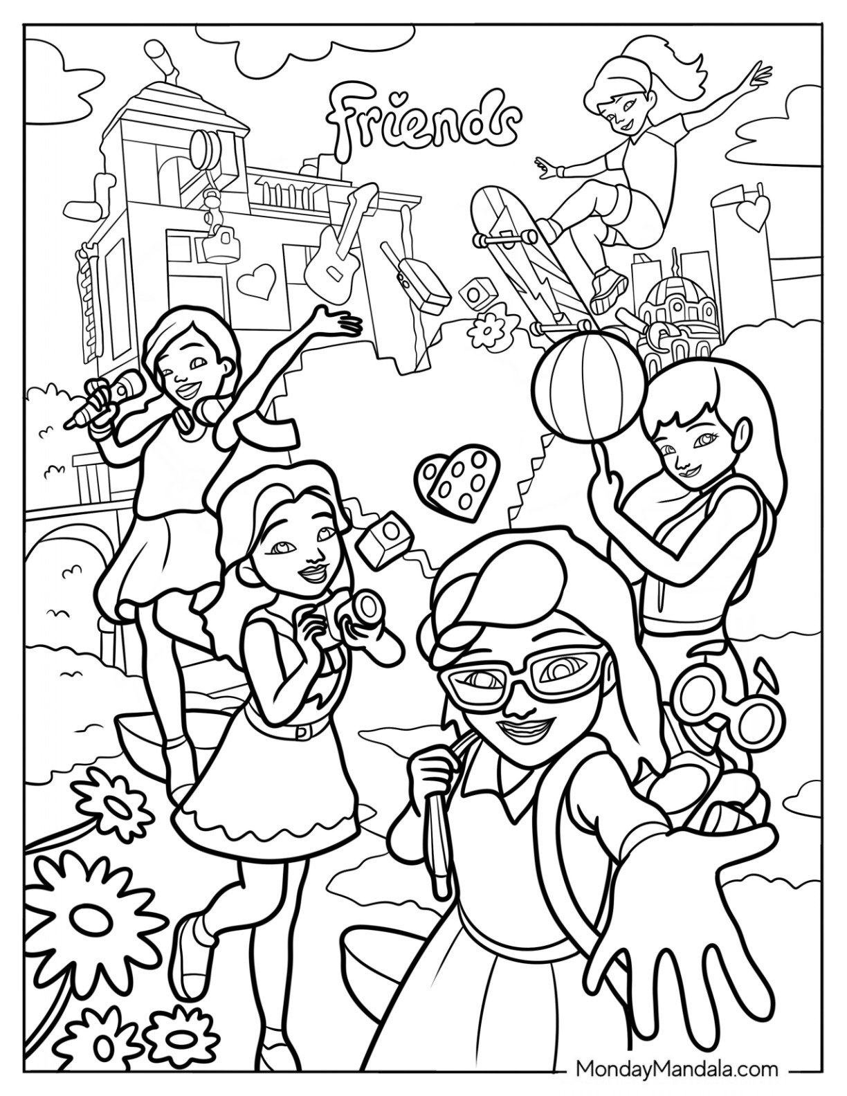 Friendship Printable Coloring Pages