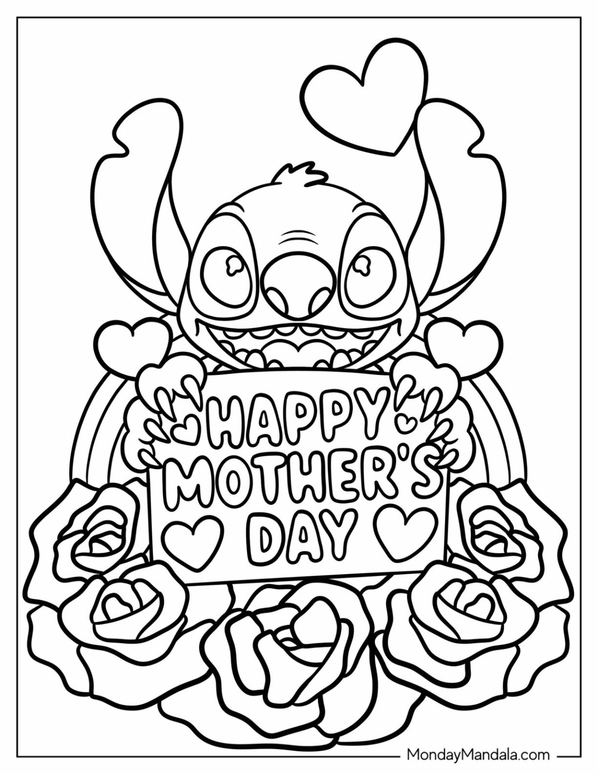 Mother's Day Coloring Pages Printable