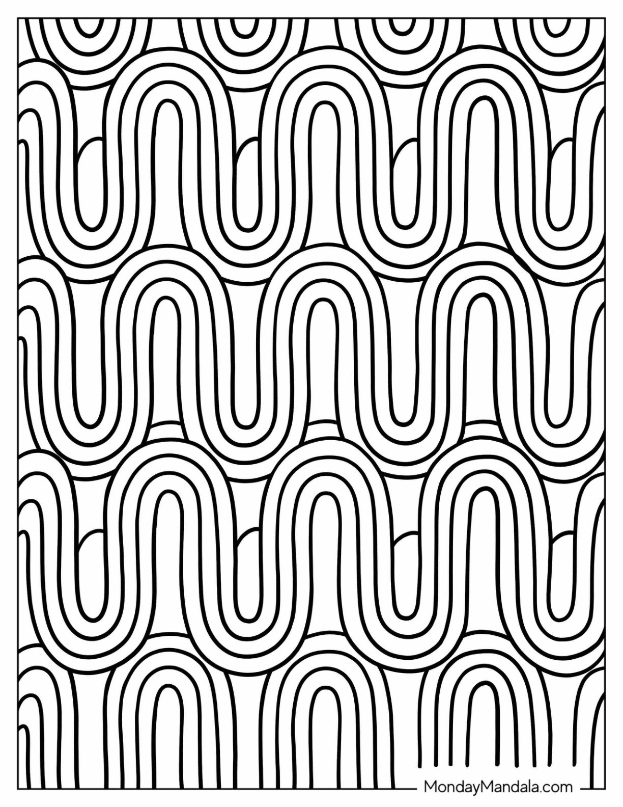 20 Pattern Coloring Pages Free PDF Printables 