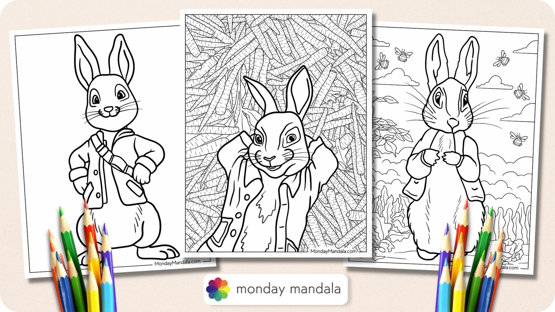 20 Peter Rabbit Coloring Pages Free PDF Printables 