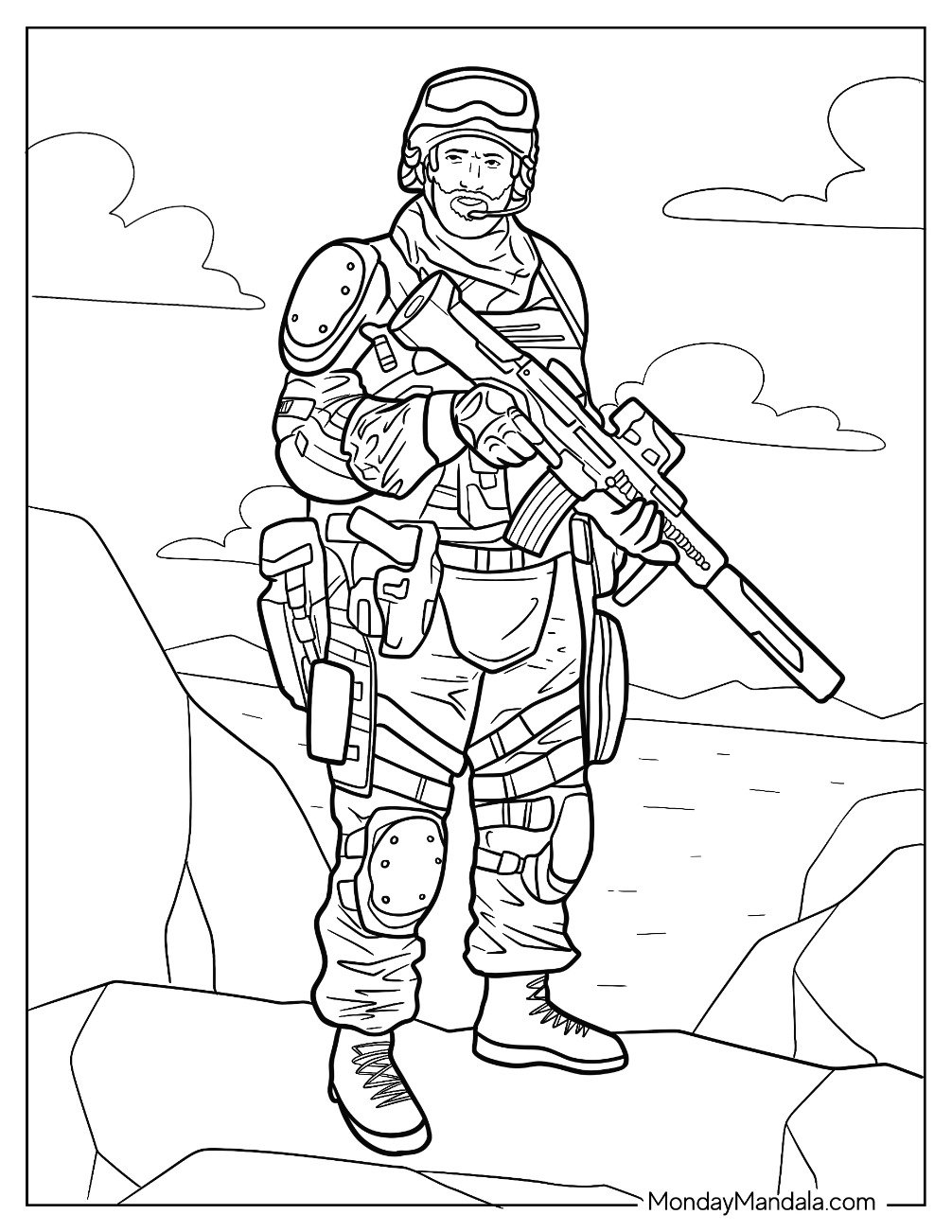 20 Soldier Coloring Pages Free PDF Printables 