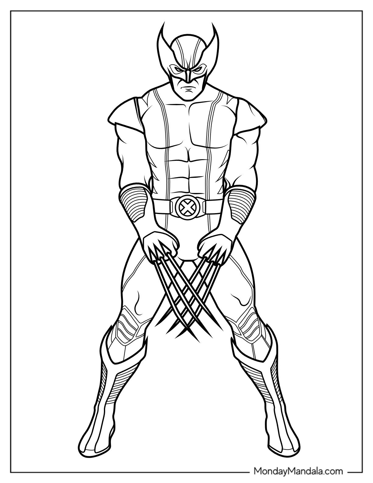 20 Wolverine Coloring Pages Free PDF Printables 