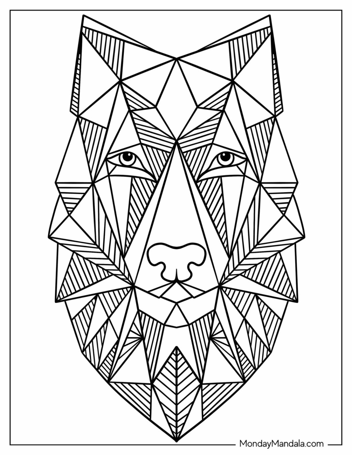 21 Geometric Coloring Pages Free PDF Printables 