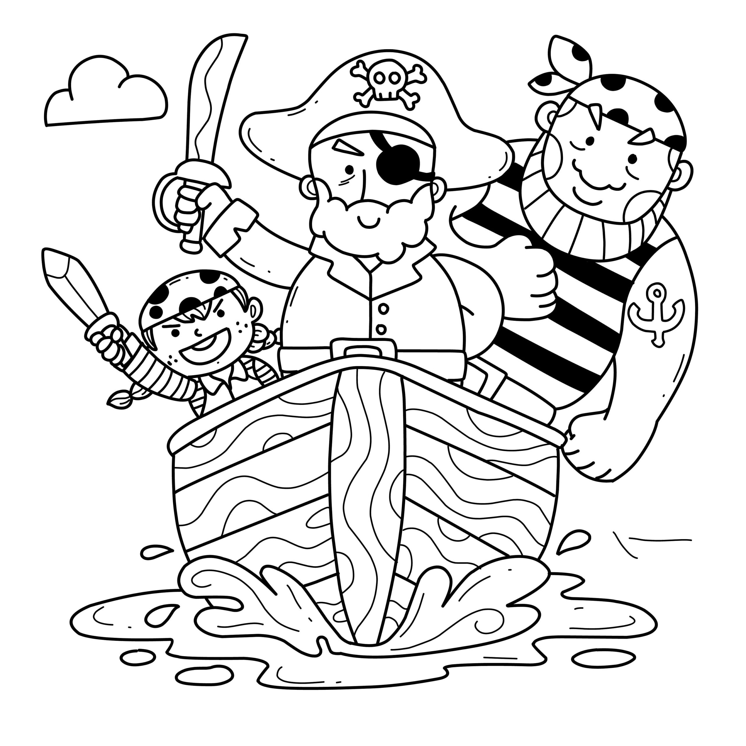 21 Pirate Treasure Map Coloring Pages Pirate Printable Book 