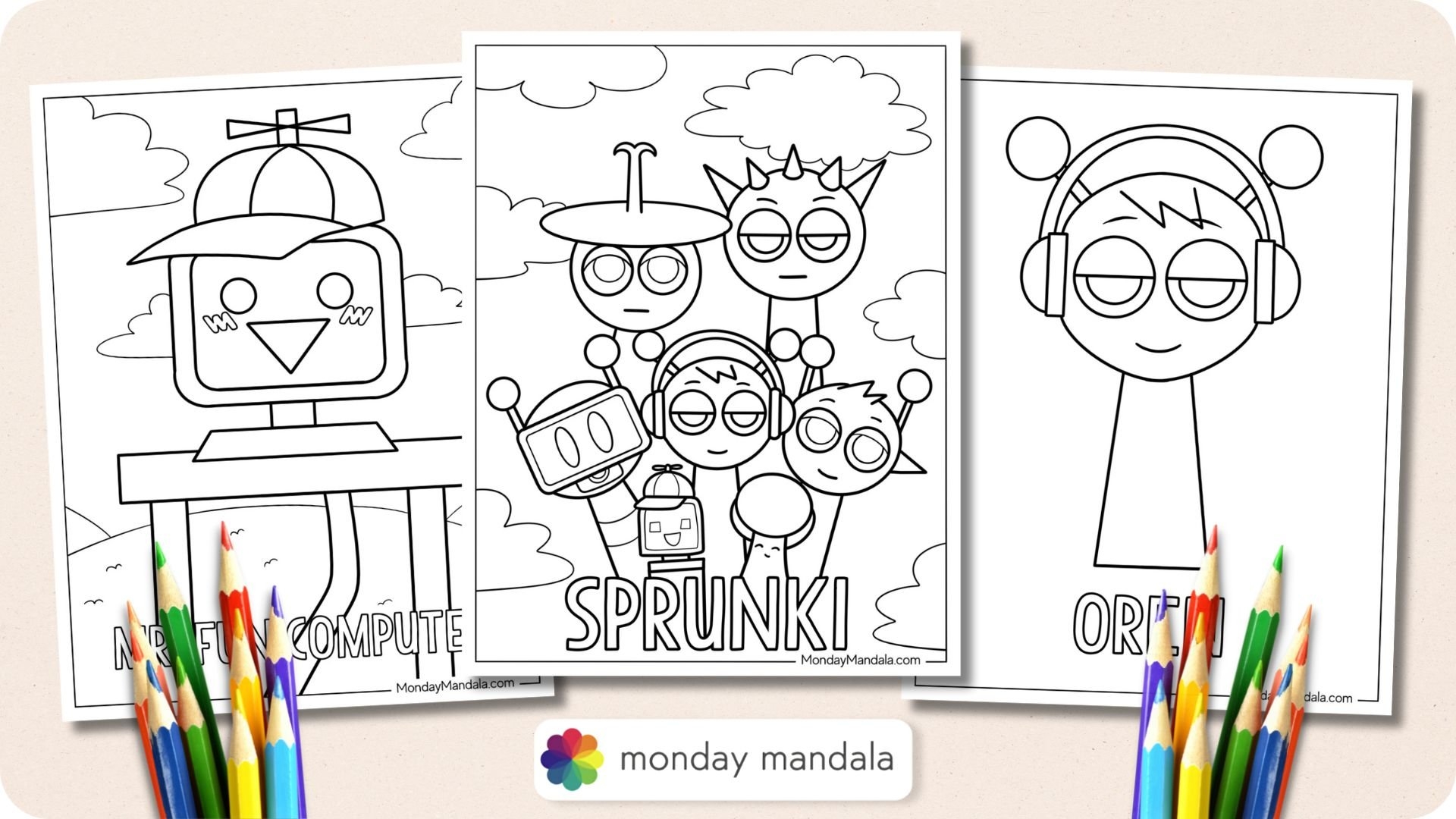 22 Sprunki Coloring Pages Free PDF Printables 