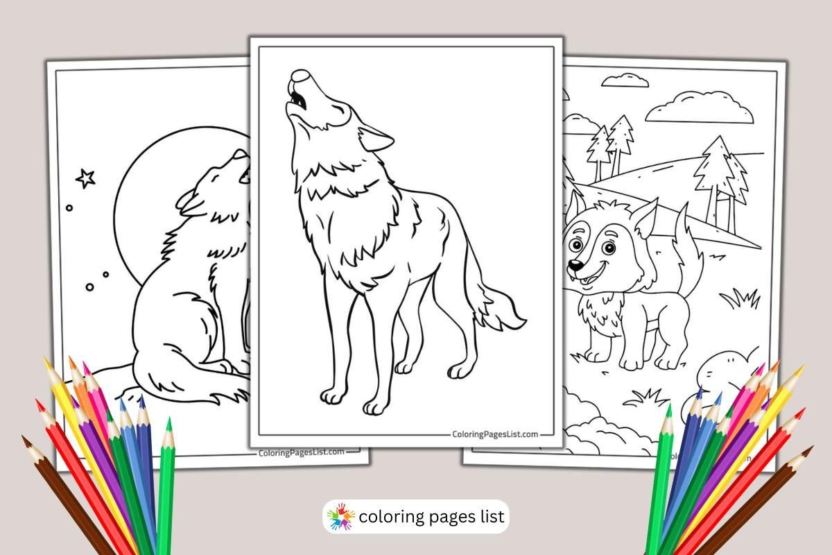 Wolf Coloring Pages Printable