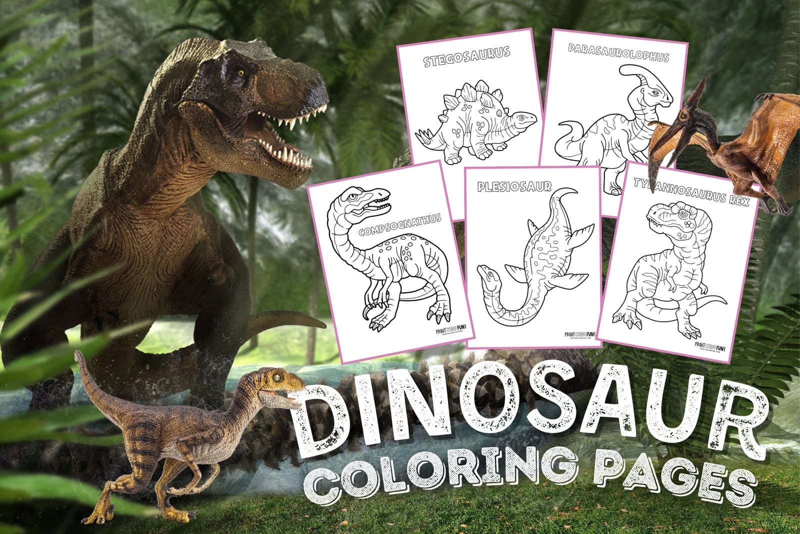 25 Dinosaur Clipart U0026 Coloring Pages Offer Some Prehistoric Fun At PrintColorFun