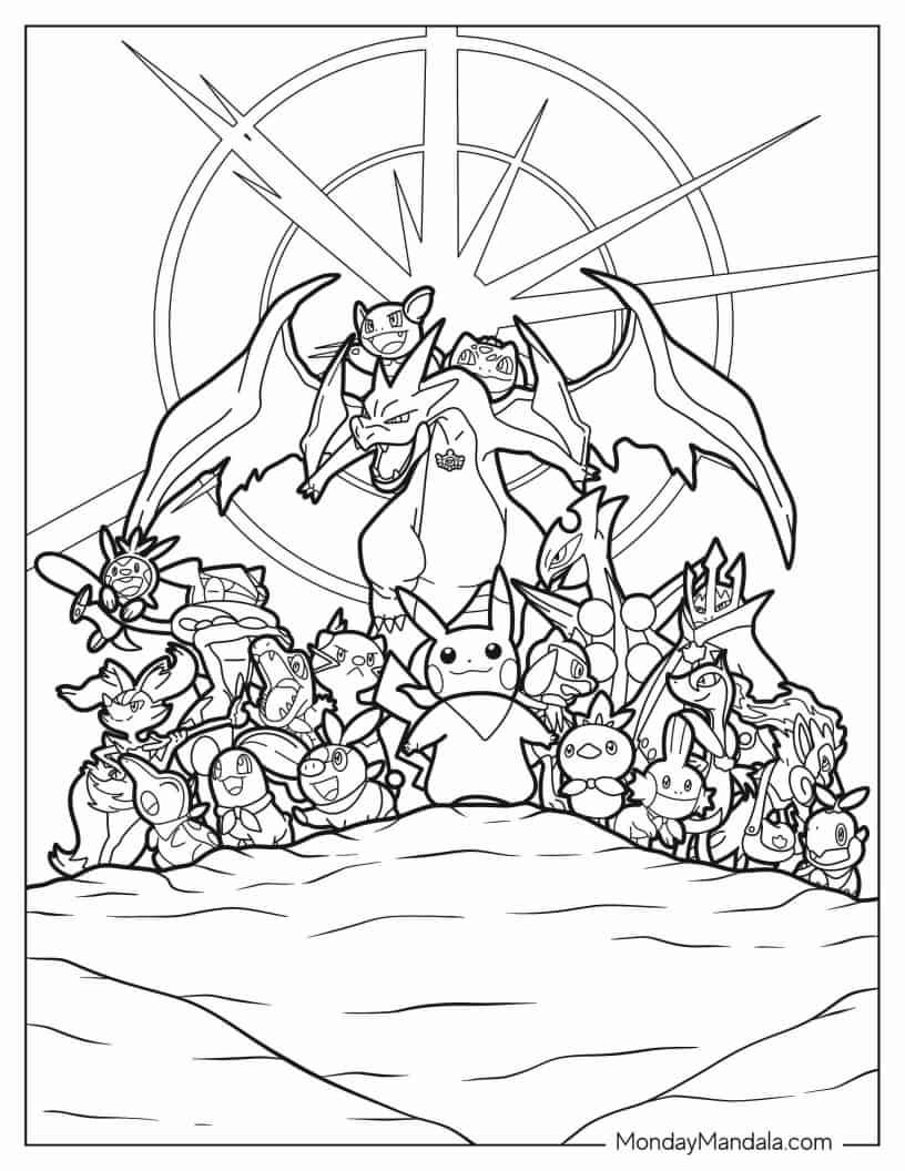 25 Free Pokemon Coloring Pages For Kids And Adults