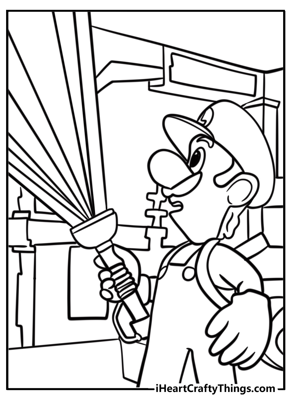Luigi Printable Coloring Pages
