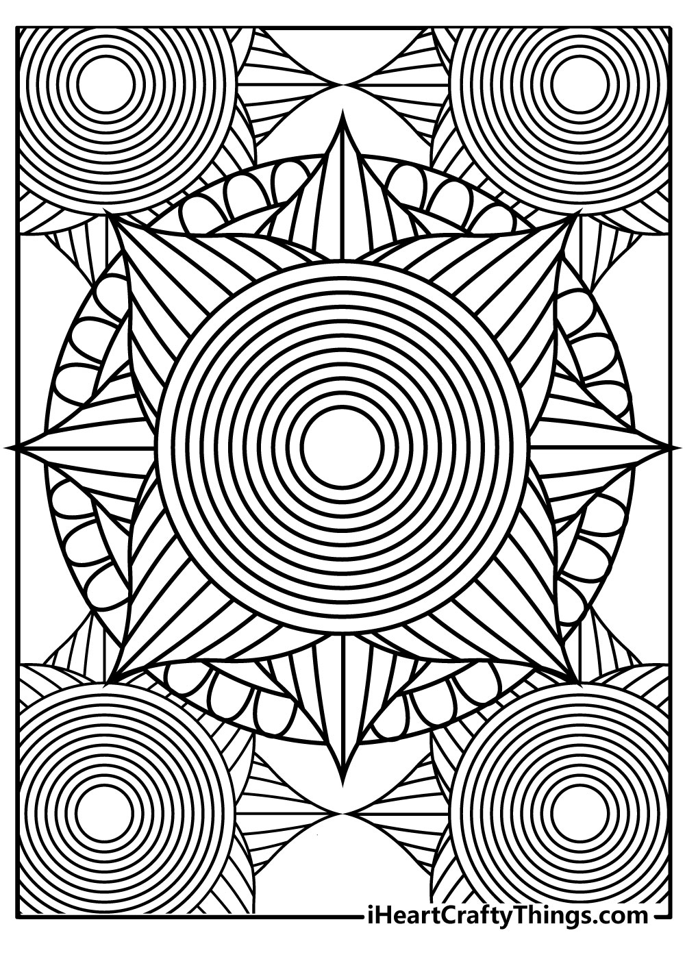 Trippy Printable Coloring Pages