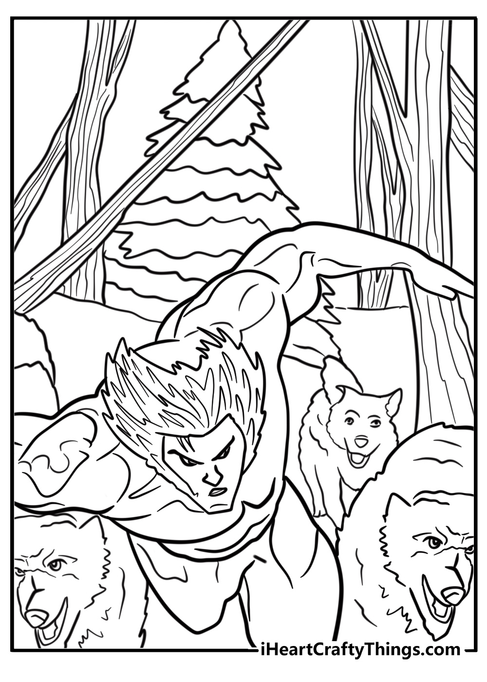 Wolverine Printable Coloring Pages