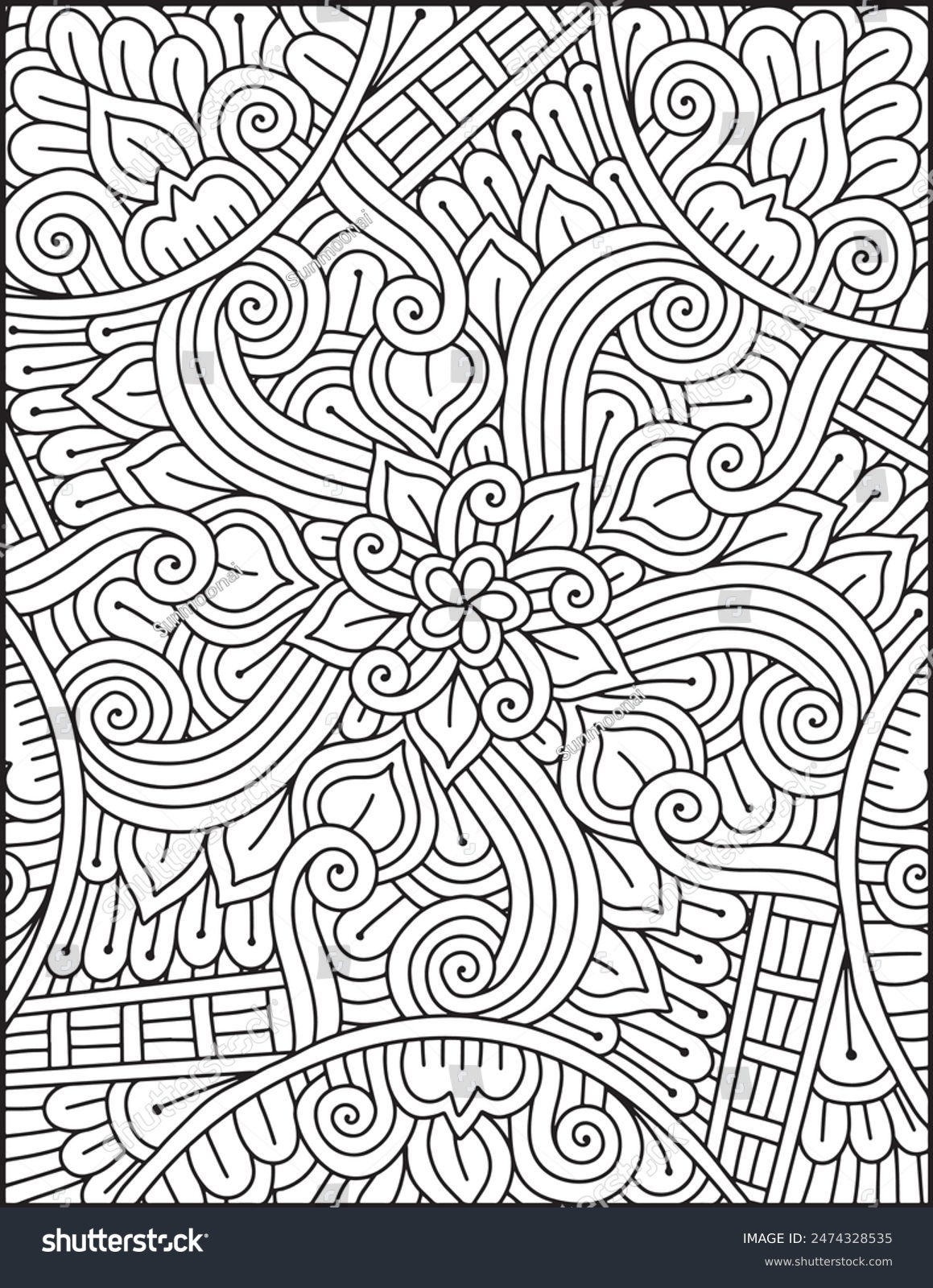 257 883 Coloring Book Adult Stock Vectors And Vector Art Shutterstock