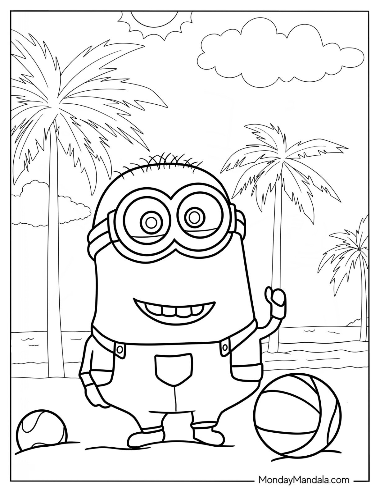 26 Beach Coloring Pages Free PDF Printables 