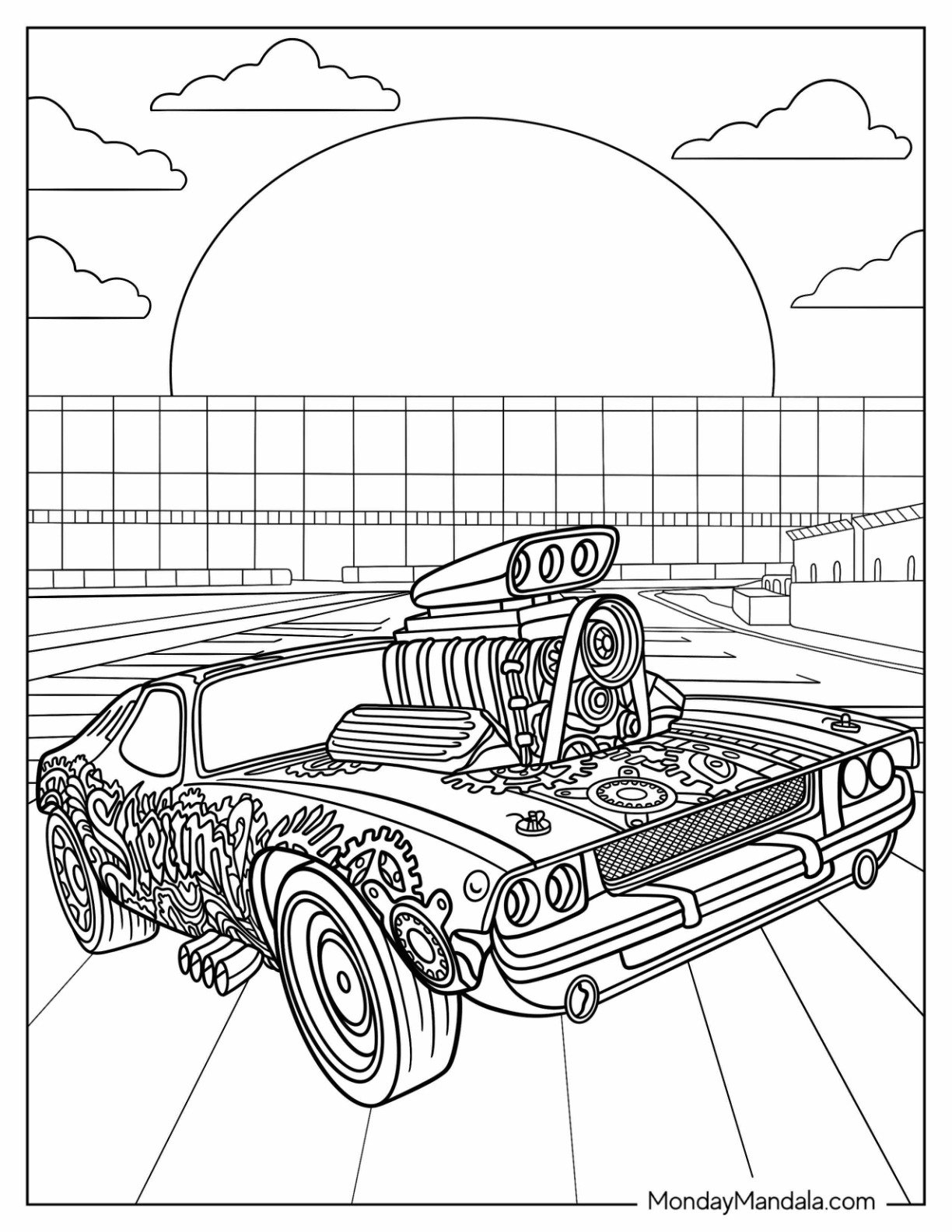 Hot Wheels Coloring Pages Printable