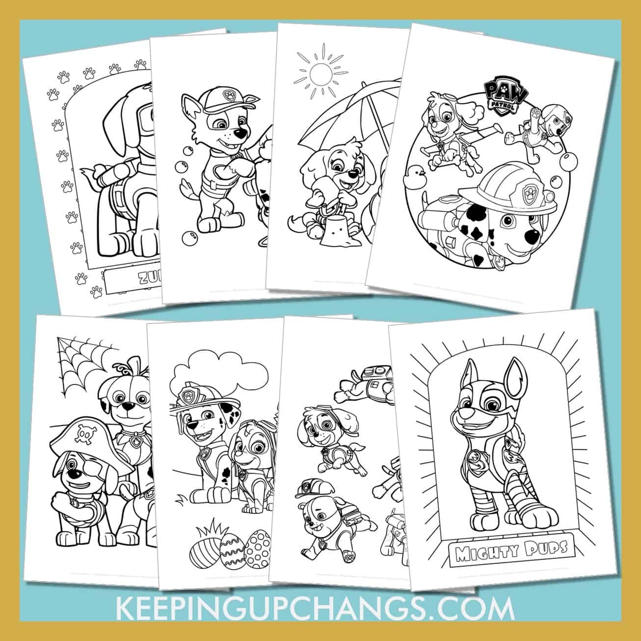 27 Free Paw Patrol Coloring Pages Sheets POPULAR Printables 
