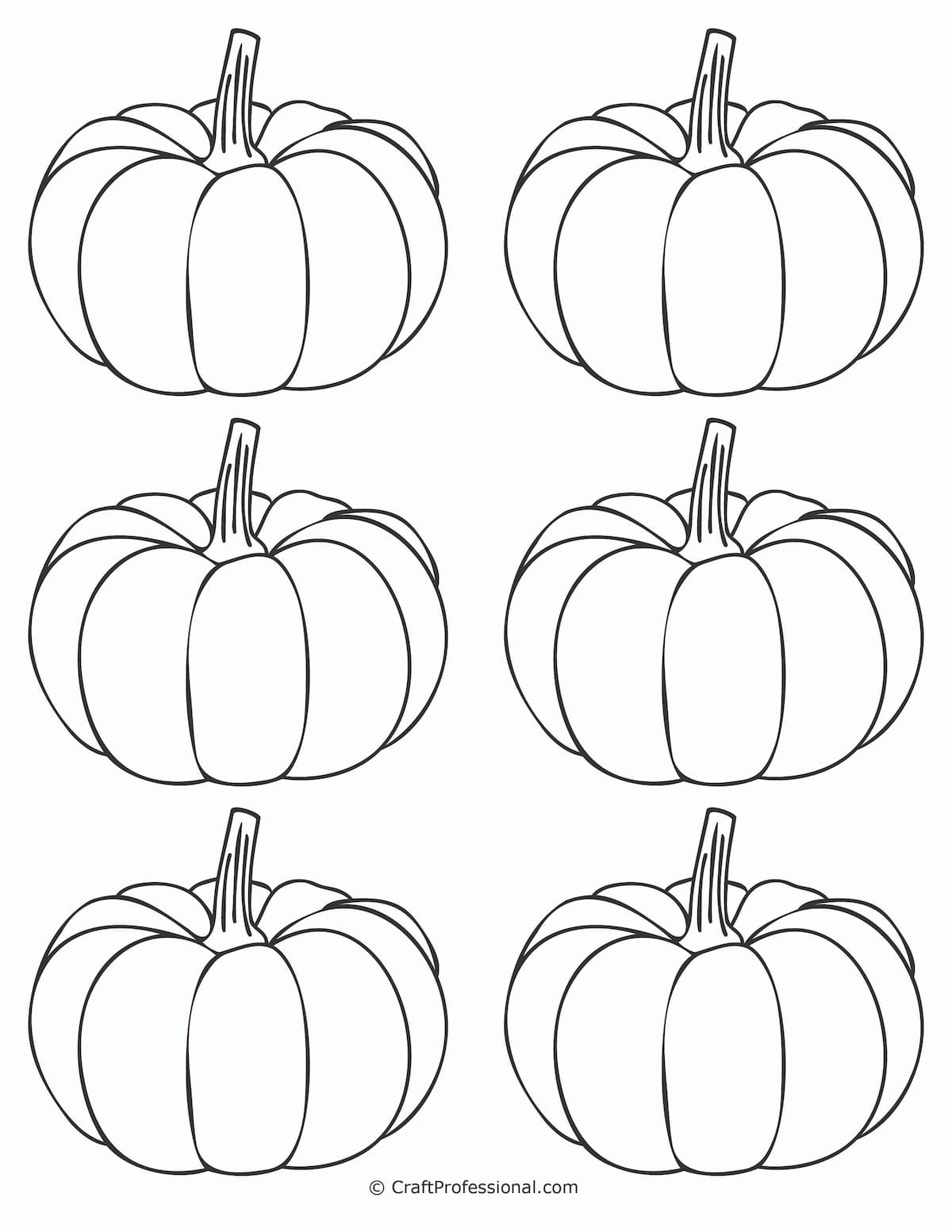 Printable Coloring Pages Of Pumpkins