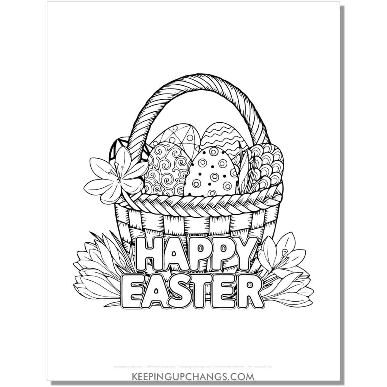 29 Free Easter Basket Coloring Pages Sheets POPULAR Printables 
