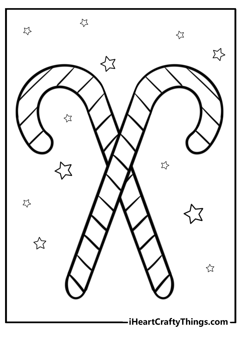 Printable Coloring Pages Of Candy Canes
