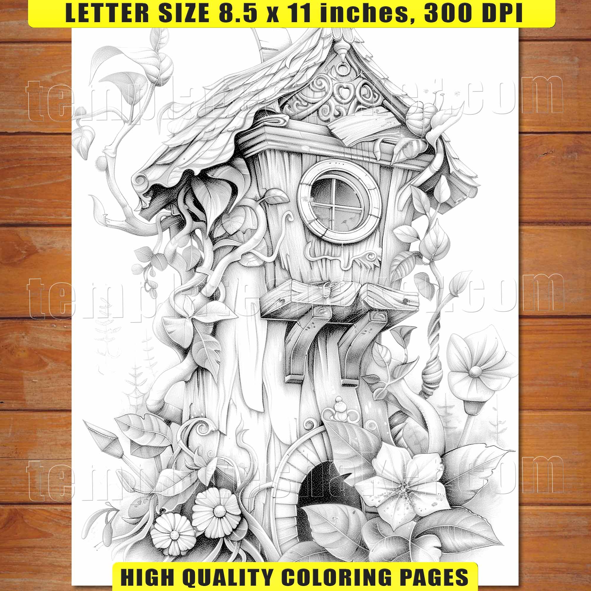 Grayscale Coloring Pages Free