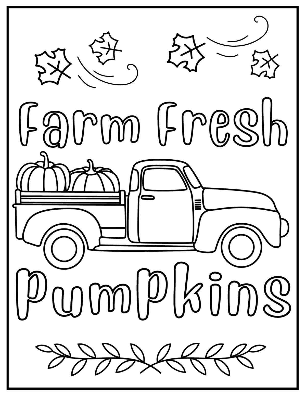 Printable Fall Coloring Pages Free