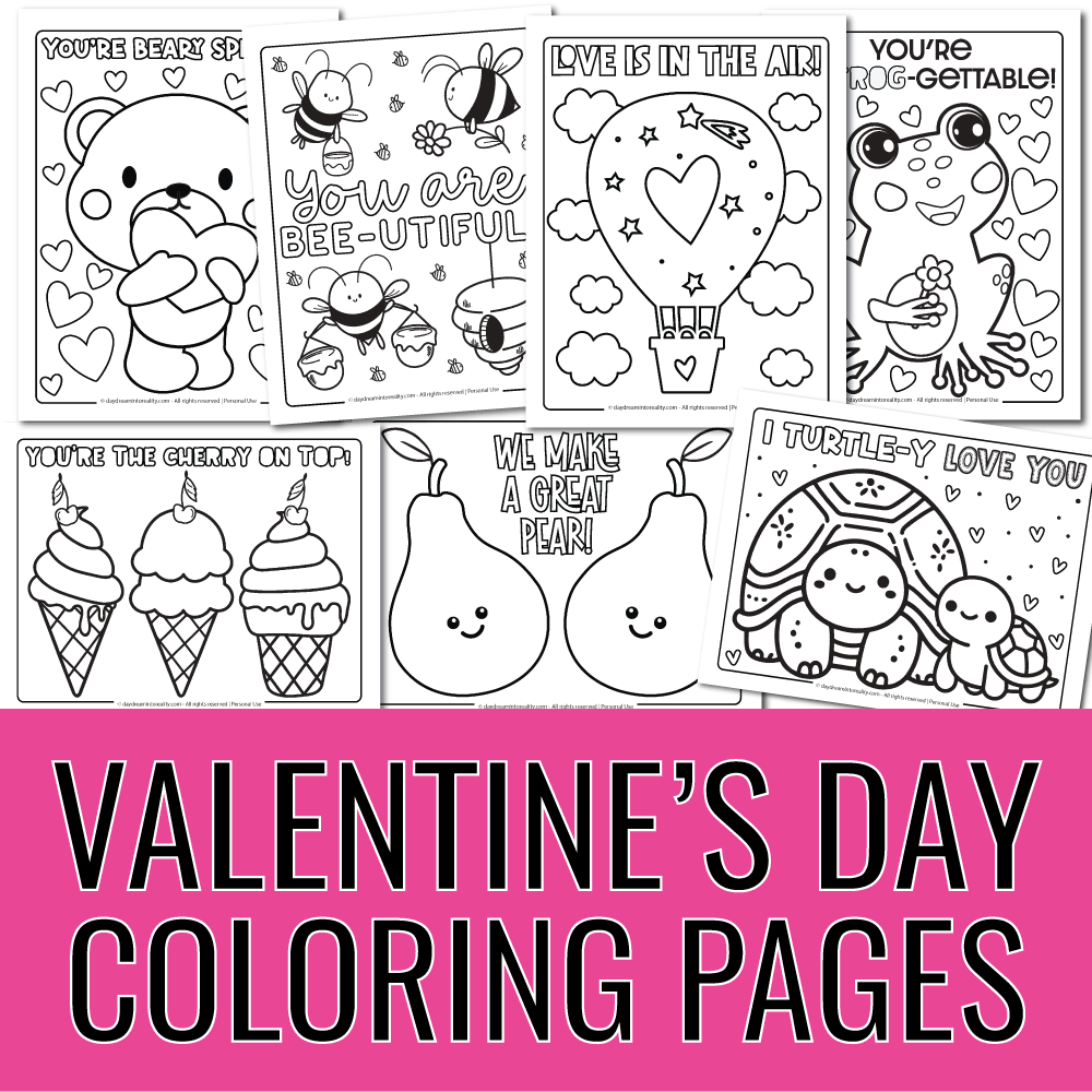 30 Free Valentine s Day Coloring Pages PDF Daydream Into Reality