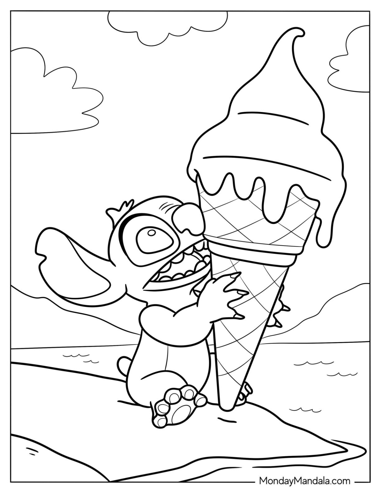 30 Ice Cream Coloring Pages Free PDF Printables 