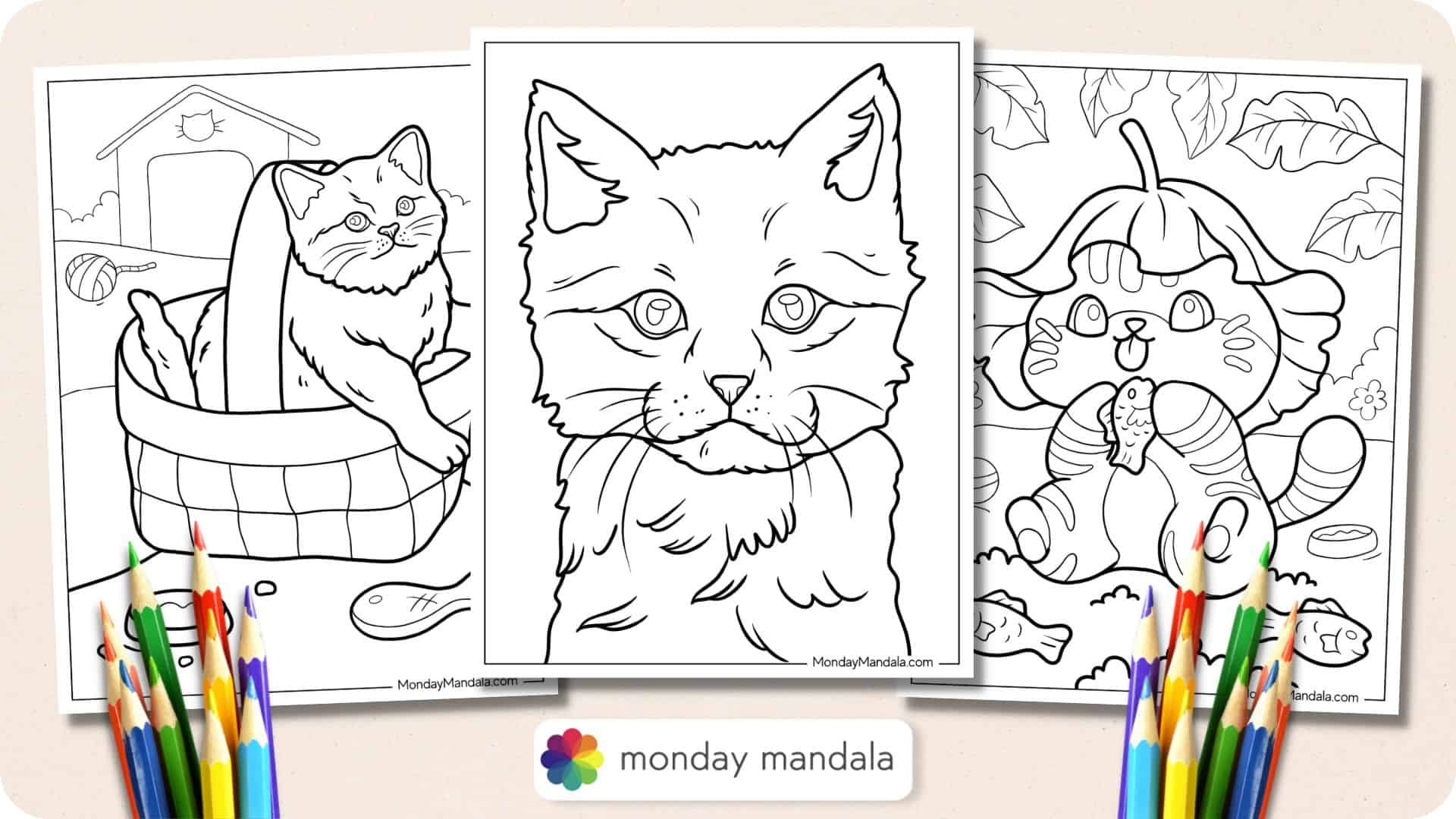30 Kitten Coloring Pages Free PDF Printables 