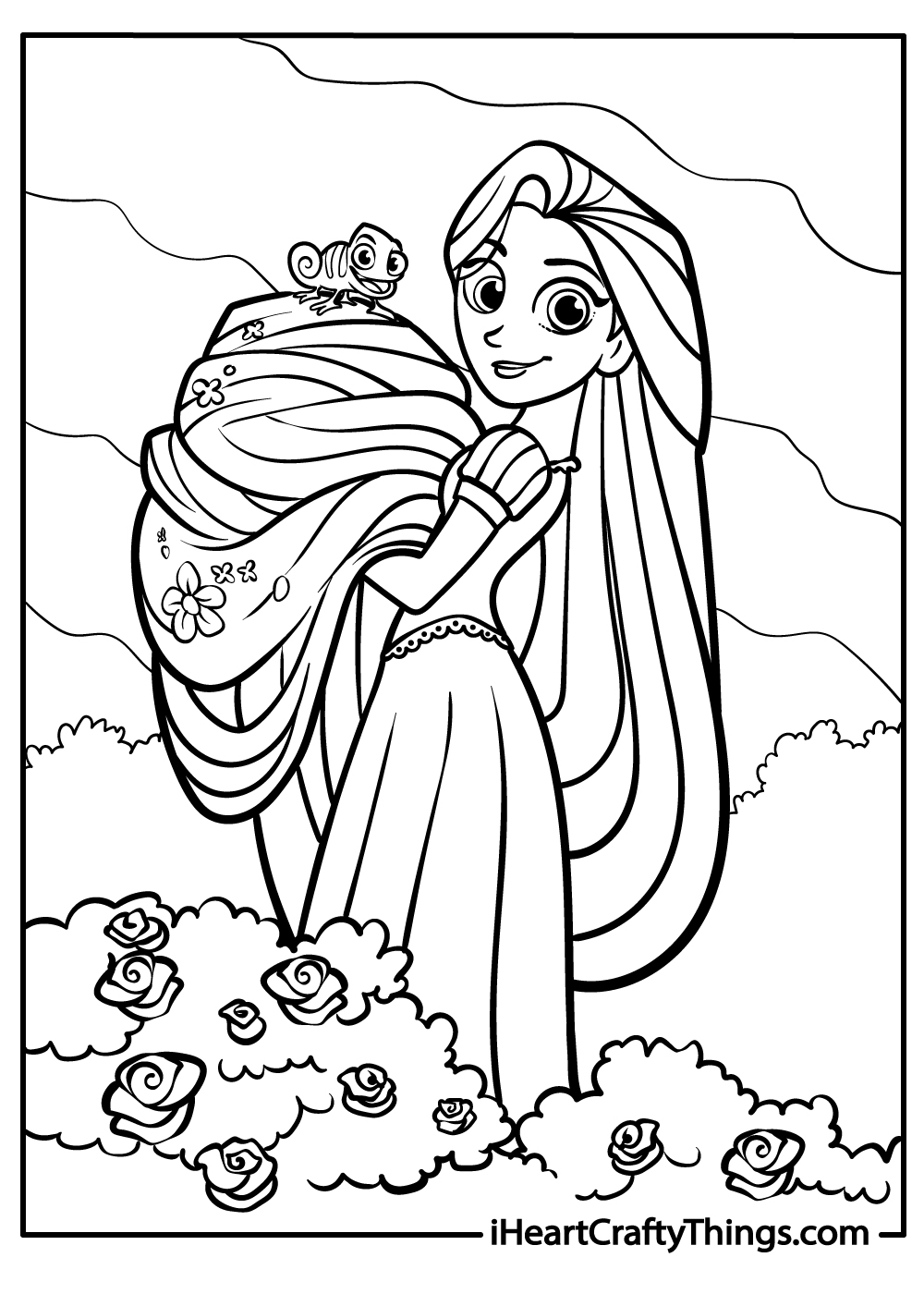 Rapunzel Printable Coloring Pages