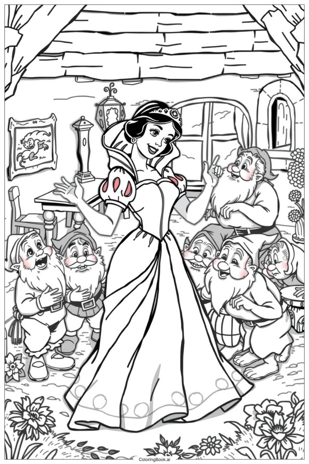 30 Snow White Coloring Pages Free PDF U0026 PNG Printables 