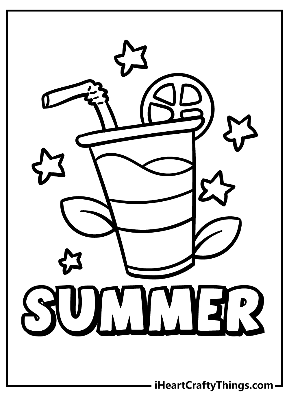 30 Summer Coloring Pages Free To Print Detailed PDF Sheets 