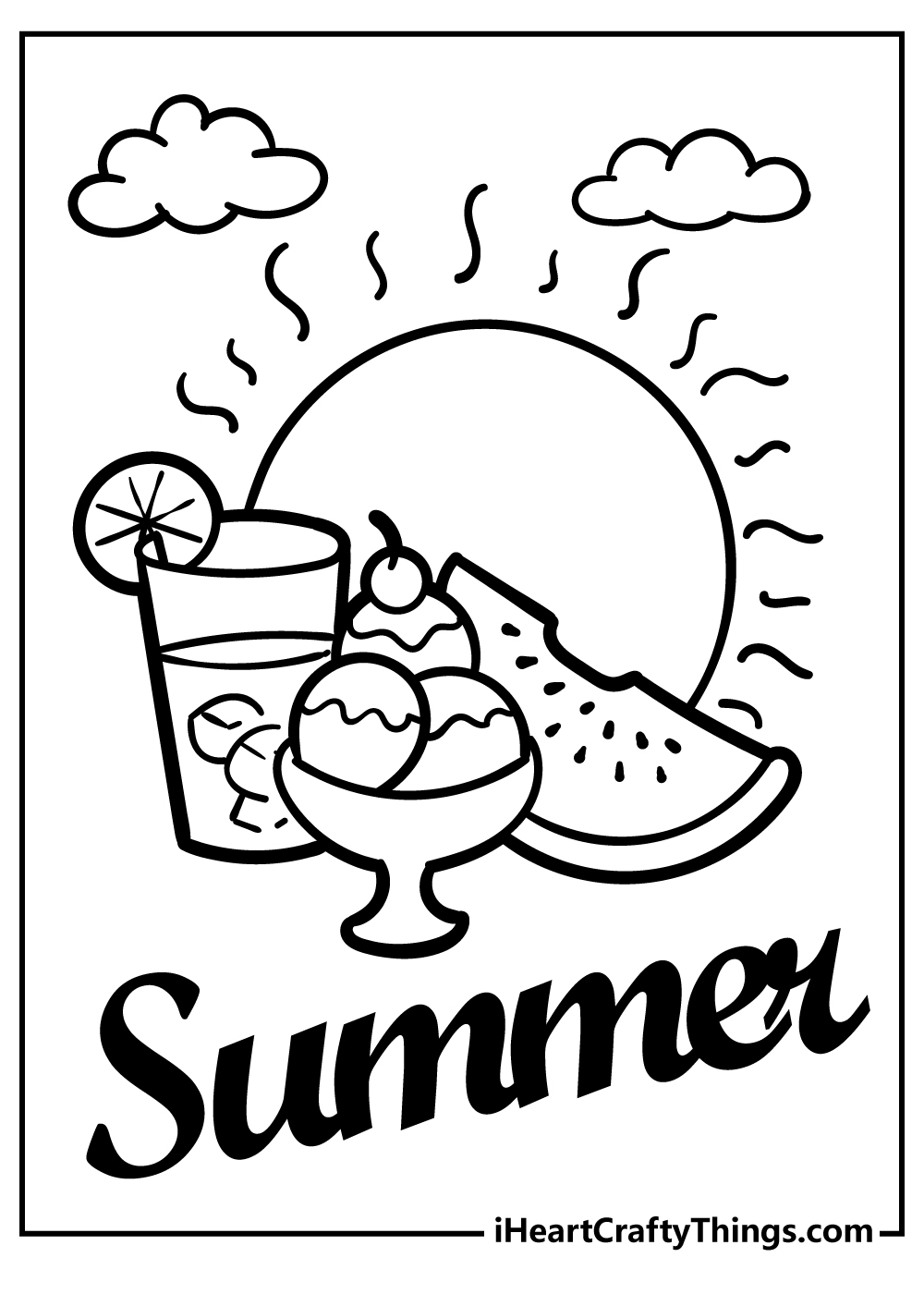 Free Coloring Pages Summer