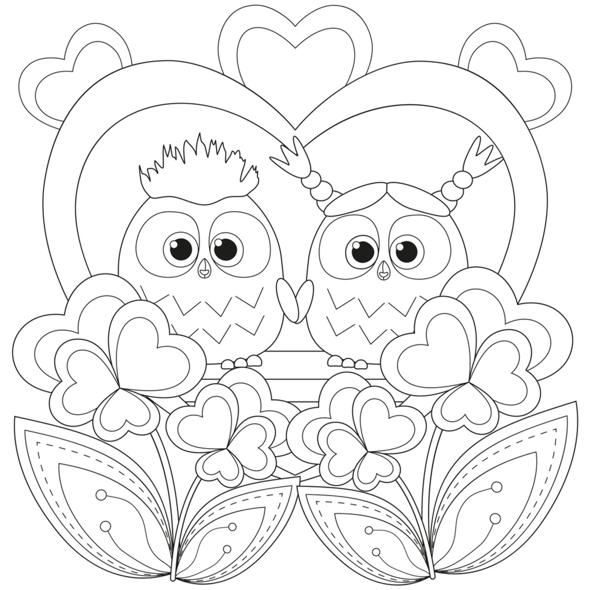 Valentines Free Coloring Pages