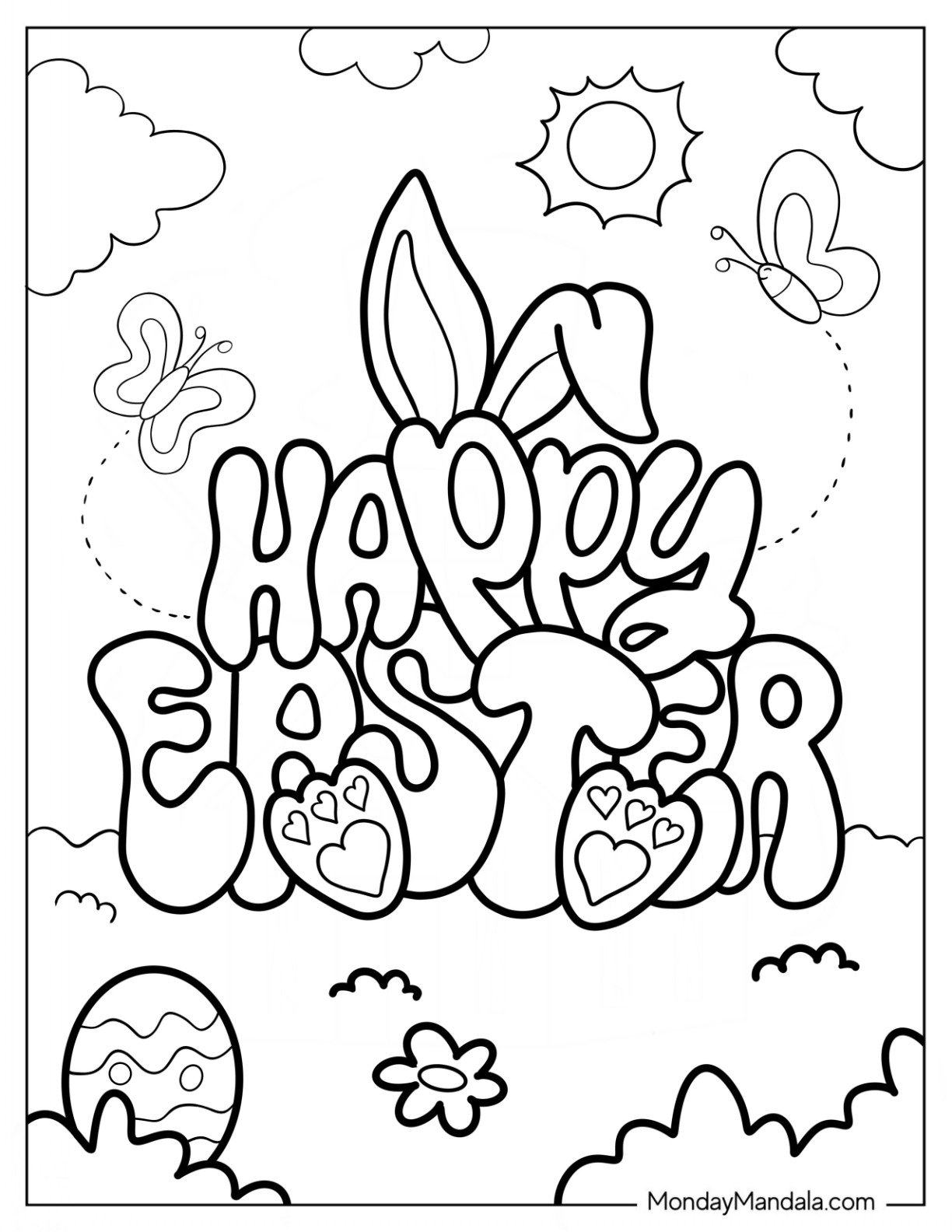 Printable Coloring Pages Easter