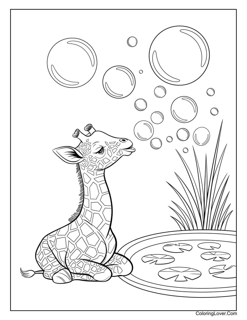 Giraffe Coloring Pages Printable