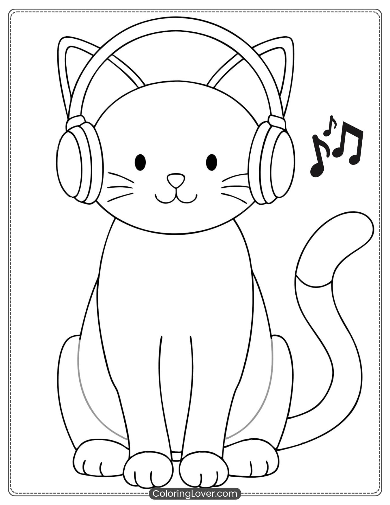 Free Coloring Pages Kittens
